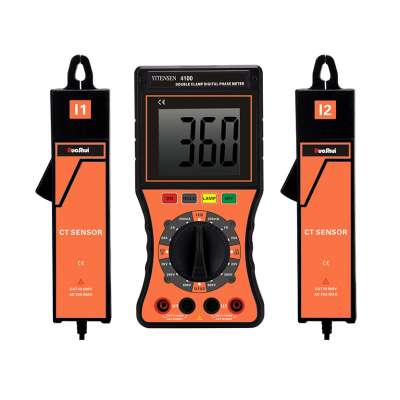 YITENSEN 4100 Double Clamp Digital Phase Meter