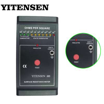 YITENSEN 385 9V DC Digital Led Display Surface Resistance Meter Tester